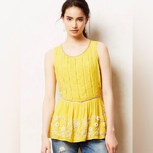 Anthropologie Maeve Beaded Blouse 10